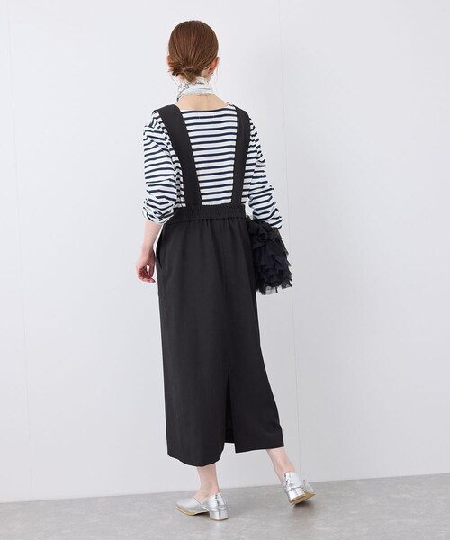 ROPE' PICNIC(ロペピクニック)の「デザインポケットジャンパースカート(ジャンパースカート・レディース・ブラック/ライトグレー/ベージュ・36/38)」の10枚目の写真