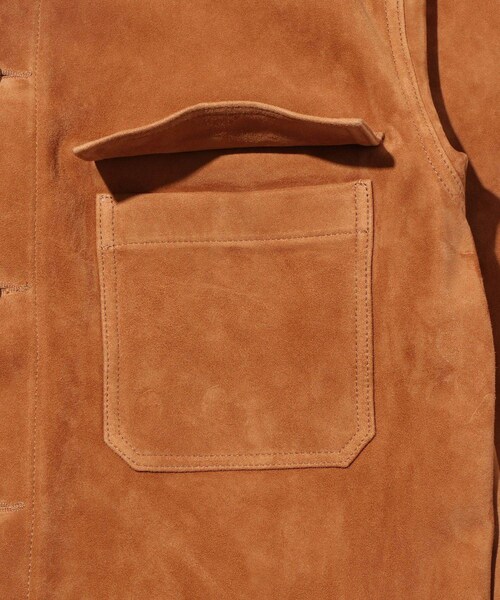 ADAM ET ROPE'(アダムエロペ)の「SUEDE BLOUSON(ブルゾン・メンズ・キャメル・L/M/S)」の9枚目の写真