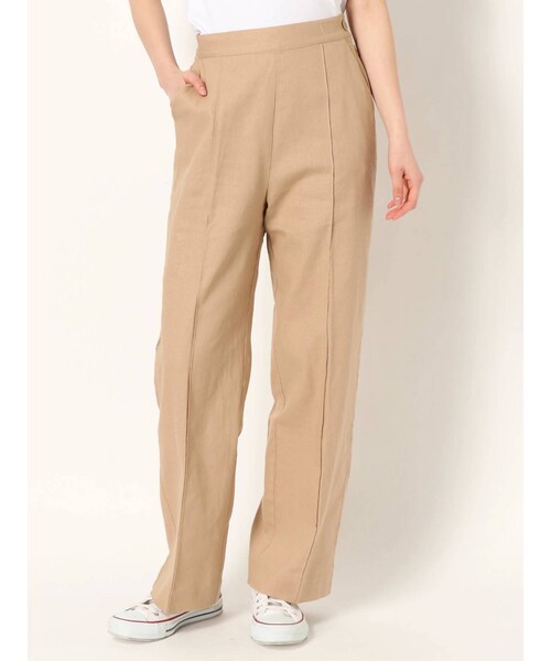 jouetie（ジュエティ）の「【WEB限定・セットアップ対応】センタータックストレートパンツ（その他パンツ・レディース・パープル/ベージュ/ブラック/ミックス・M）」の2枚目の写真