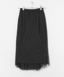 『別注』MIDIUMISOLID×TGM RE Nylon layered skirt