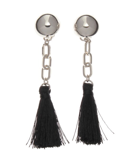 MURUA（ムルーア）の「チェーンタッセルイヤリング（イヤリング・レディース・シルバー/ゴールド・F）」の2枚目の写真