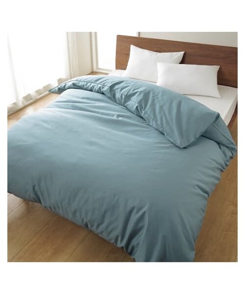 nissen（ニッセン）の「綿１００％サテン織り掛け布団カバー（寝具・メンズ・A=ピンク/B=ライラック/C=シックブルー/H=アイボリー/K=モダングレー・1=シングル/2=セミダブル/3=ダブル/4=クイーン）」の11枚目の写真