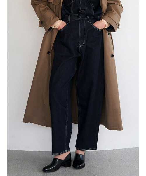 ELENDEEK（エレンディーク）の「ONE WASHED DENIM PT（デニムパンツ・レディース・インディゴ・01/02）」の3枚目の写真