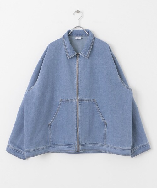 SENSE OF PLACE by URBAN RESEARCH（センスオブプレイスバイアーバンリサーチ）の「ddp　DENIM ZIP BLOUSON（デニムジャケット・メンズ・BLACK/INDIGO・M/L）」の14枚目の写真
