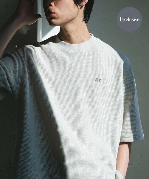 URBAN RESEARCH DOORS(アーバンリサーチドアーズ)の「『別注』LACOSTE×DOORS THICK PIQUE ROUND SHORT-SLEEVE(Tシャツ/カットソー・メンズ・HAMMAM/ABYSS BLUE/BIRCH/BLACK BIRD・3/4/5)」の16枚目の写真