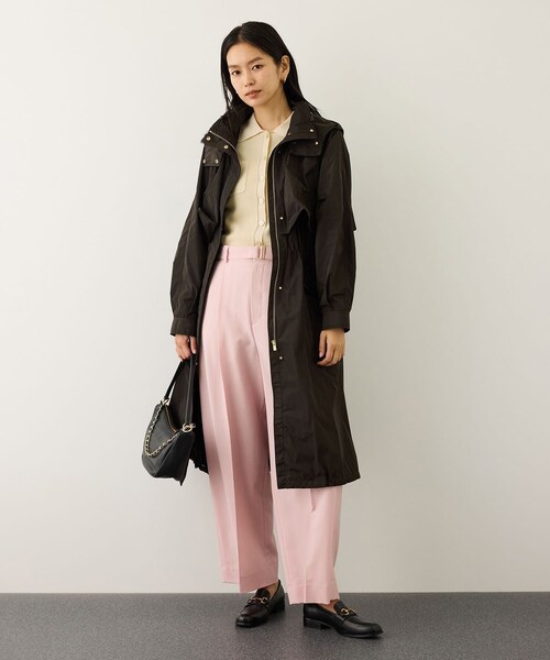 ROPE'(ロペ)の「ポロニットカーディガン/イージーケア(カーディガン/ボレロ・レディース・ブラック/ベージュ/ピンク・F)」の13枚目の写真