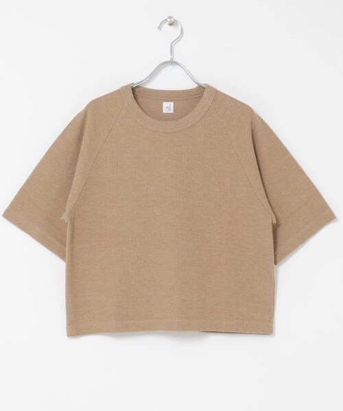 かぐれ（カグレ）の「blurhmsROOTSTOCK　THERMAL RAGLAN T-SHIRTS（Tシャツ/カットソー・レディース・H Oatmeal/Blue/H Beige・0）」の7枚目の写真