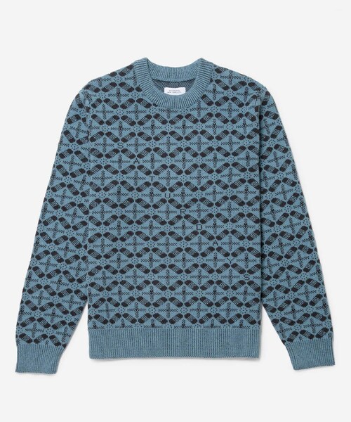 Saturdays NYC(サタデーズ ニューヨークシティ )の「GREG BLOCKPRINT SWEATER(ニット/セーター・レディース・サックス/ダークブラウン・XL/L/S/M)」の13枚目の写真