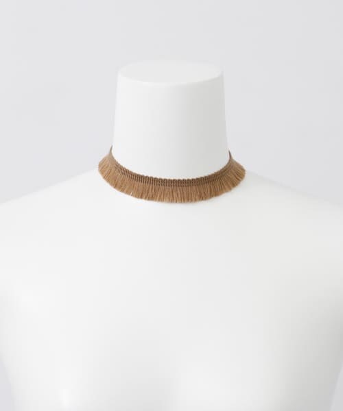 SENSE OF PLACE by URBAN RESEARCH（センスオブプレイスバイアーバンリサーチ）の「フリンジリボンチョーカー（ネックレス・レディース・MOCHA・-）」の3枚目の写真