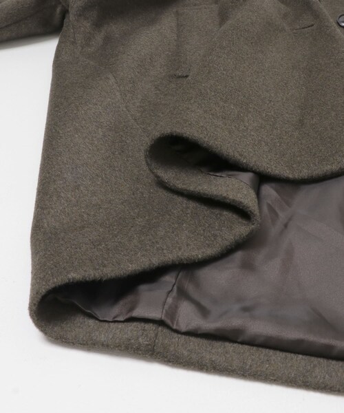URBAN RESEARCH ROSSO（アーバンリサーチロッソ）の「F by ROSSO　『UR TECH』ビーバーテントラインコート（ステンカラーコート・レディース・BROWN/BLACK・Free）」の22枚目の写真