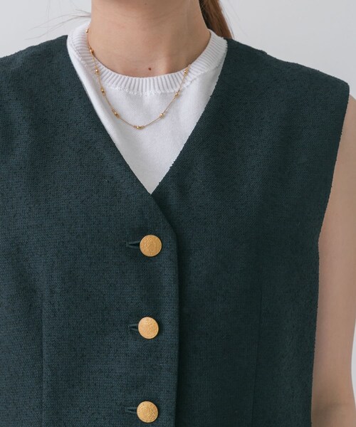 URBAN RESEARCH ROSSO（アーバンリサーチロッソ）の「ネップツイードコンパクトジレ（ベスト・レディース・NAVY/IVORY・FREE）」の22枚目の写真