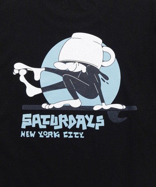 Saturdays NYC(サタデーズ ニューヨークシティ )の「Morning Joe x Saturdays NYC SS Tee(Tシャツ/カットソー・レディース・ブラック/ホワイト・L/M/S/XL/XXL)」の18枚目の写真