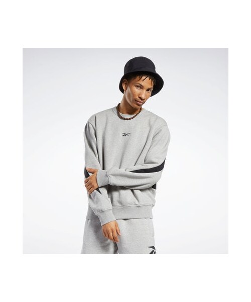 Reebok(リーボック)の「クラシックベクター クルースウェット / CL BV CREW(アウトドア/スポーツ・メンズ・100027843/100027974/100036144・J/XS/J2XO/J/2XO)」の2枚目の写真