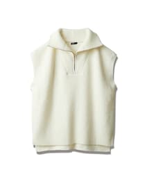 nissen | 【Soiunique】ハーフZIPニットベスト(ベスト)
