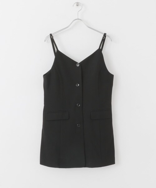 SENSE OF PLACE by URBAN RESEARCH(センスオブプレイスバイアーバンリサーチ)の「テーラードキャミチュニック(チュニック・レディース・BRN×PPL/BLACK/GRAY・one)」の19枚目の写真