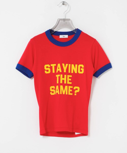 URBAN RESEARCH（アーバンリサーチ）の「Teya　Flock Letter Ringer T-shirts（Tシャツ/カットソー・レディース・BLACK/RED・S/L）」の13枚目の写真