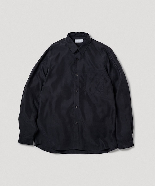 ADAM ET ROPE'（アダムエロペ）の「スエードタッチ レーヨン レギュラーカラーシャツ（シャツ/ブラウス・レディース・ブラック/ライトグレー/キナリ/ピンク系・L/M）」の4枚目の写真