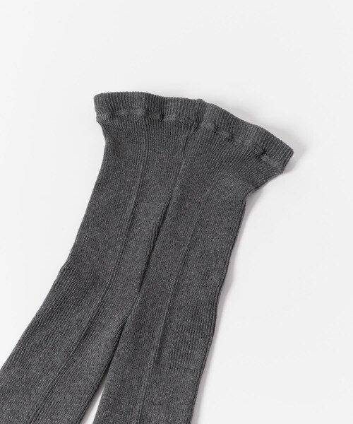 URBAN RESEARCH（アーバンリサーチ）の「コットンリブタイツ（タイツ/ストッキング・レディース・GRAY/CHARCOAL・-）」の5枚目の写真