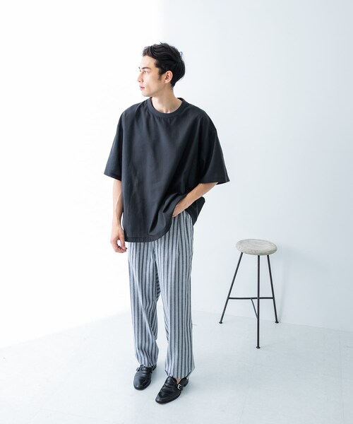 URBAN RESEARCH（アーバンリサーチ）の「『UR TECH DRYLUXE』高機能リネンTシャツ（Tシャツ/カットソー・メンズ・FADE BLACK/BEIGE/BURGUNDY・M/L）」の14枚目の写真