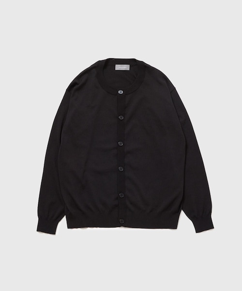 ADAM ET ROPE'(アダムエロペ)の「アンチピリングクルーネックカーディガン(カーディガン/ボレロ・メンズ・ブラック/チャコール/ブルー系/パープル・L/M)」の1枚目の写真