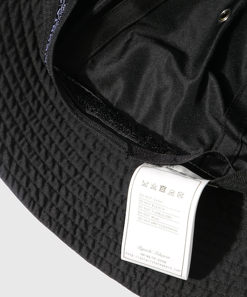 ADAM ET ROPE'（アダムエロペ）の「【SOLARIS&CO./ソラリスアンドコー】LIMONTA TWILL BOWLER BUCKET HAT（ハット・メンズ・ブラック・F）」の9枚目の写真