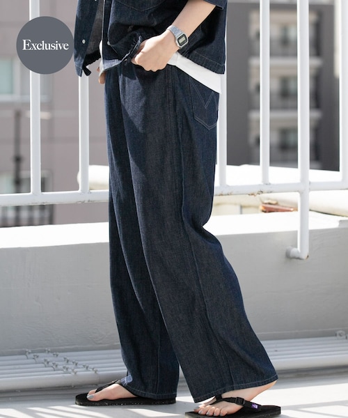 EKAL（エカル）の「『別注』Wrangler×EKAL　ライトデニムリラックスバギーパンツ（デニムパンツ・レディース・USED/O.W・one）」の2枚目の写真