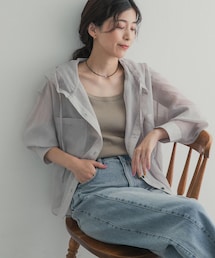 URBAN RESEARCH DOORS | シアーフーディーシャツ(シャツ/ブラウス)
