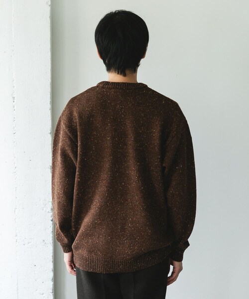 URBAN RESEARCH DOORS(アーバンリサーチドアーズ)の「ウールブレンドネップクルーネックニット(ニット/セーター・メンズ・BEIGE/BROWN/CHARCOAL・M/L)」の15枚目の写真