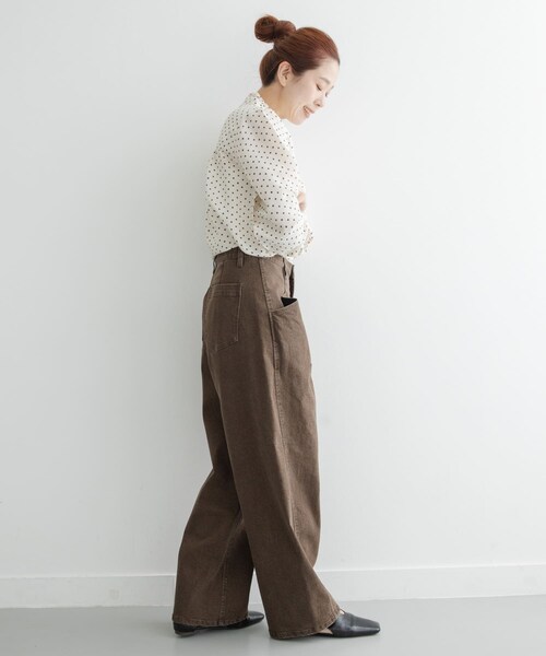 URBAN RESEARCH Sonny Label（アーバンリサーチサニーレーベル）の「カーブポケットデニムパンツ（デニムパンツ・レディース・ブラウン/インディゴ・36/38）」の10枚目の写真