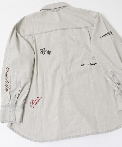 URBAN RESEARCH（アーバンリサーチ）の「『別注』PICCADILLY×URBAN RESEARCH　刺繍デニムシャツ（シャツ/ブラウス・レディース・LT GRAY/LT INDIGO・Free）」の5枚目の写真