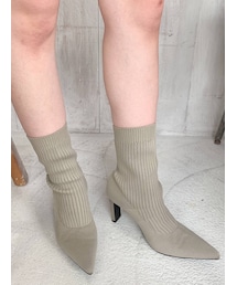 GYDA | リブニットソックスショートブーツ(ブーツ)