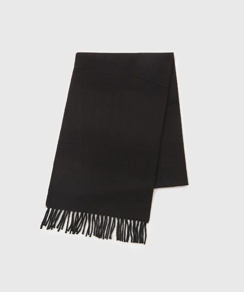 ADAM ET ROPE'（アダムエロペ）の「【Joshua Ellis/ジョシュア エリス】PLAIN（マフラー・メンズ・ブラック/ネイビー/レッド/ワイン・F）」の2枚目の写真