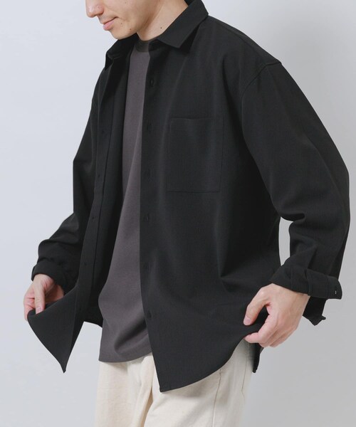 ITEMS URBANRESEARCH(アイテムズ アーバンリサーチ)の「ヨウリュウレギュラーカラー長袖シャツ(シャツ/ブラウス・メンズ・BLK/NVY/OLV/D.GRAY・M/L)」の12枚目の写真