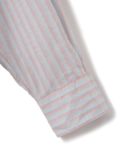 ADAM ET ROPE'(アダムエロペ)の「【INDIVIDUALIZED SHIRTS for SALON】別注ストライプシャツ L.BLUE BASE ORANGE ST(シャツ/ブラウス・レディース・ブルー系・F)」の7枚目の写真