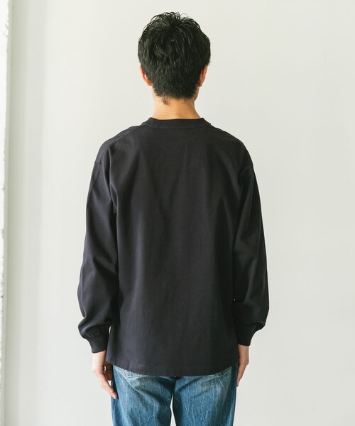 URBAN RESEARCH DOORS(アーバンリサーチドアーズ)の「10.5オンス ヘビーウェイトロングスリーブTシャツ(Tシャツ/カットソー・メンズ・C.NAVY/WHITE/MIX WHITE・M/L)」の21枚目の写真