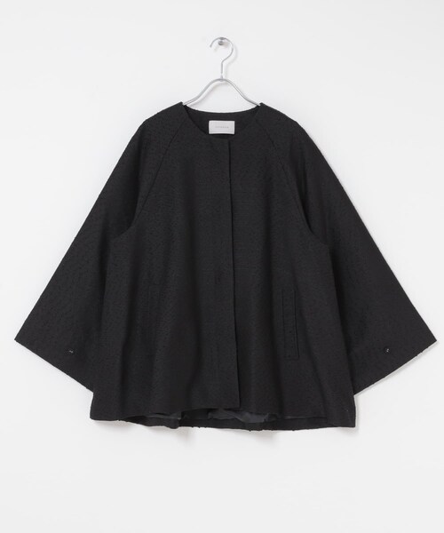 URBAN RESEARCH ROSSO(アーバンリサーチロッソ)の「CHIGNON ネップツイードコート(テーラードジャケット・レディース・LBEIGE/BLACK・Free)」の14枚目の写真
