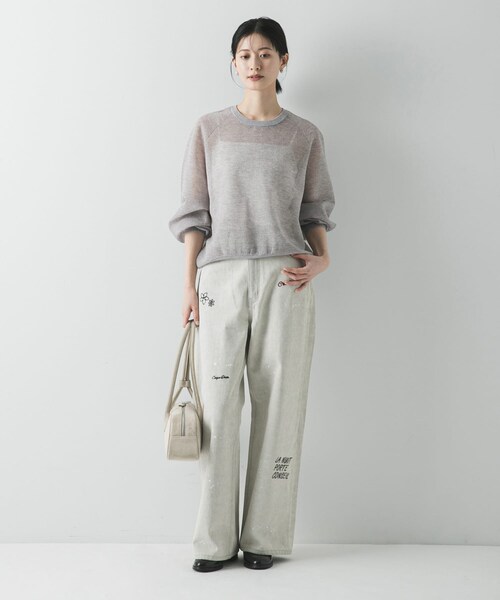 URBAN RESEARCH（アーバンリサーチ）の「『別注』PICCADILLY×URBAN RESEARCH　刺繍デニムパンツ（デニムパンツ・レディース・LT GRAY/LT INDIGO・36/38/40）」の6枚目の写真