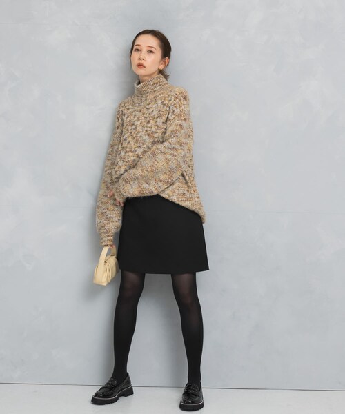 URBAN RESEARCH ROSSO（アーバンリサーチロッソ）の「バックファスナーミニスカート（スカート・レディース・black/browncheck/terracotta・36/38）」の6枚目の写真