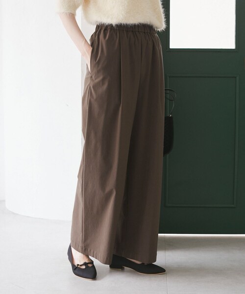 ROPE' PICNIC(ロペピクニック)の「キレイ目イージーワイドパンツ/UVカット(その他パンツ・レディース・ブラック/チャコール/ダークブラウン/ベージュ系・L/M/S)」の7枚目の写真