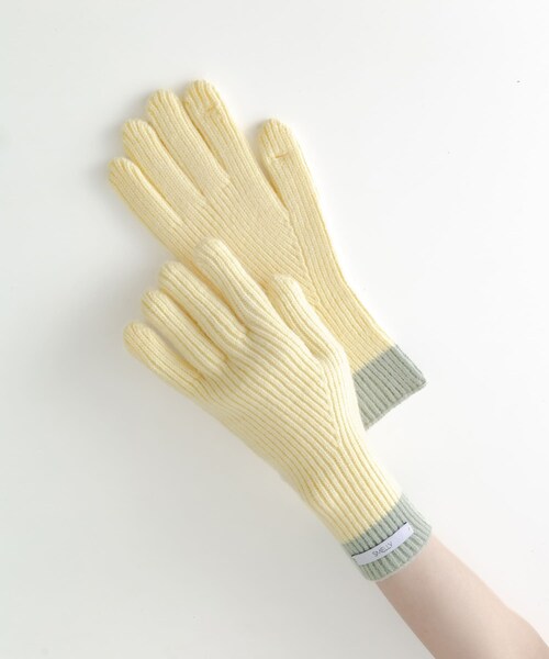 SMELLY（スメリー）の「バイカラーホールタッチグローブ（ベルト・レディース・GRY/YEL/RED/BLK・-）」の3枚目の写真