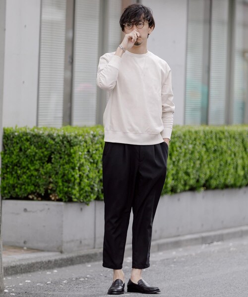 URBAN RESEARCH ROSSO（アーバンリサーチロッソ）の「ヘビー天竺リラックスカラープルオーバー∴（スウェット・メンズ・LEMON/BEIGE/LAVENDER/MINT・S/M/L/XL）」の7枚目の写真