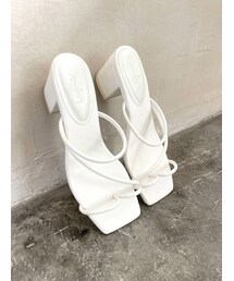 Ungrid | スクエアトゥヒールサンダル(サンダル)