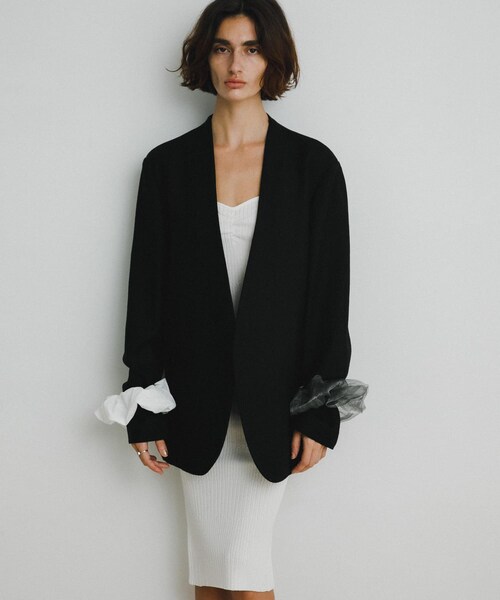 URBAN RESEARCH（アーバンリサーチ）の「decor『デコール』　B Chou Chou（ヘアゴム・レディース・シアーBLACK/BLACK/MILK/シアーGRAY・-）」の7枚目の写真
