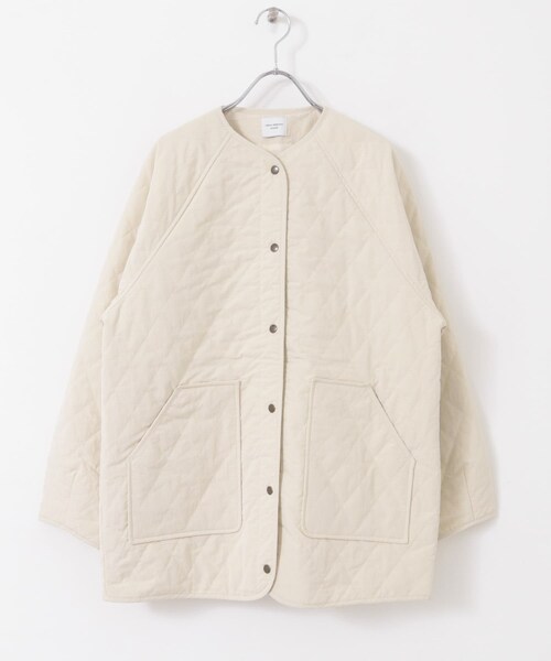 URBAN RESEARCH DOORS（アーバンリサーチドアーズ）の「『撥水』カポックキルトミドルジャケット（その他アウター・レディース・IVORY/GREIGE/BLACK・Free）」の14枚目の写真