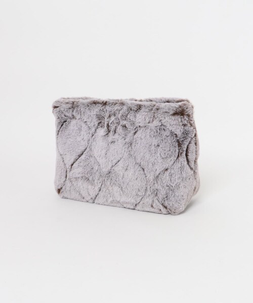 URBAN RESEARCH Sonny Label（アーバンリサーチサニーレーベル）の「LE VERNIS　ファーキルティングクラッチ（クラッチバッグ・レディース・ブラウン/ベージュ・one）」の7枚目の写真