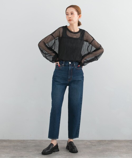 URBAN RESEARCH ROSSO（アーバンリサーチロッソ）の「provoke　シアーフットボールTシャツ（Tシャツ/カットソー・レディース・lightbeige/white/black・FREE）」の9枚目の写真