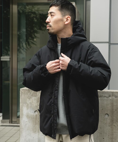 URBAN RESEARCH DOORS(アーバンリサーチドアーズ)の「ウールブレンドラミネートダウンパーカー(その他アウター・メンズ・BROWN/CHARCOAL/BLACK・M/L)」の6枚目の写真