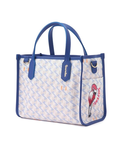 ROPE'（ロペ）の「【Resurrection Lanius Square Mini 】フラミンゴペイントカートバッグ（トートバッグ・レディース・ホワイト・F）」の2枚目の写真