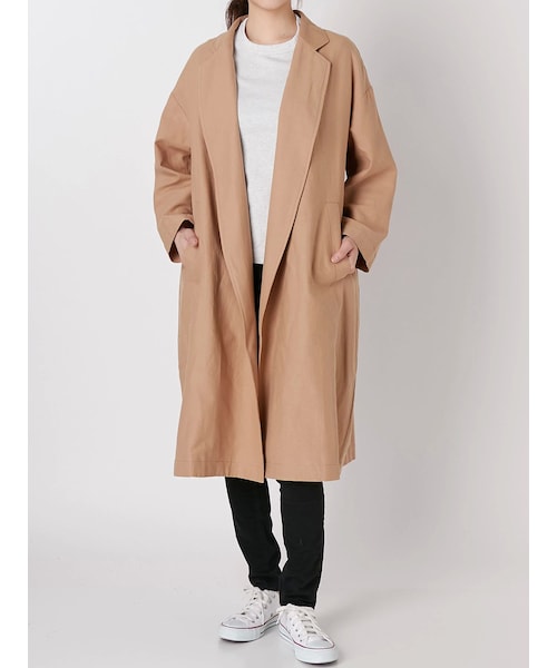 COTORICA（コトリカ）の「WEB限定【WOMEN】ビッグコート（その他アウター・レディース・ブルー/ネイビー/ベージュ・S/M/L）」の5枚目の写真