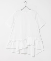 URBAN RESEARCH ROSSO | ELENDEEK FRILL HEM BLOUSE(シャツ/ブラウス)